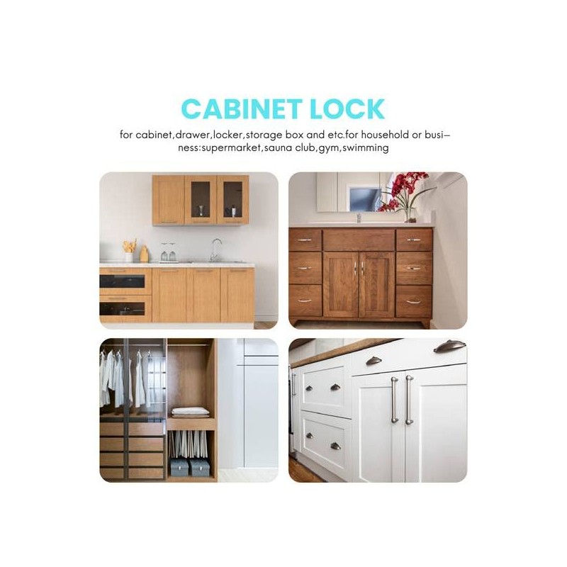 Tiamu RFID Smart Drawer Lock, Intelligent RFID Set, IC Card