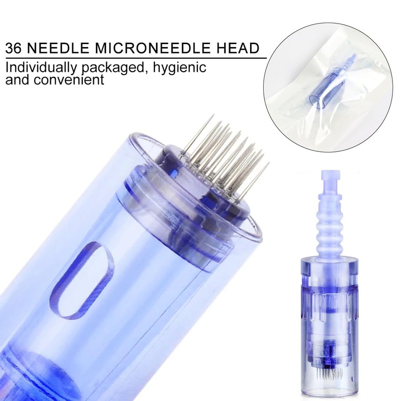 EYVRPAU Pack of 10 Dermapen Needles Replacement Derma Pen Micro