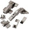 Blum Modern Clip-on Blind-Corner Hinges, Unfinished Metal, 35mm Cup