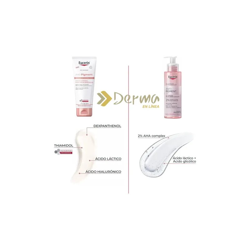 Kit Eucerin Anti-pigment Crema Corporal Gel Limpiador