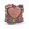 Seattle Pike Place Market 3D Fridge Magnet Cute Refrigerator Decor