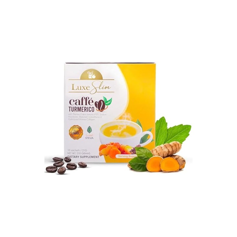 Luxe Slim Caffe Turmerico, 21g x 10 Sachets