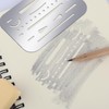 Bewudy 4 Pieces Stainless Steel Stencils Metal Pyrography Drawing Tools