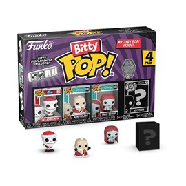 Funko Bitty POP! the Nightmare Before Christmas - Santa Jack - Including Surprise Mystery Mini Figure - 0.9 Inch (2.2 Cm) - TNBC Collectable - Stackable Display Shelf Included