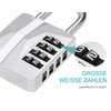 Zhege Lock with Combination Code, 4 Digit, Padlock Numbers, Large