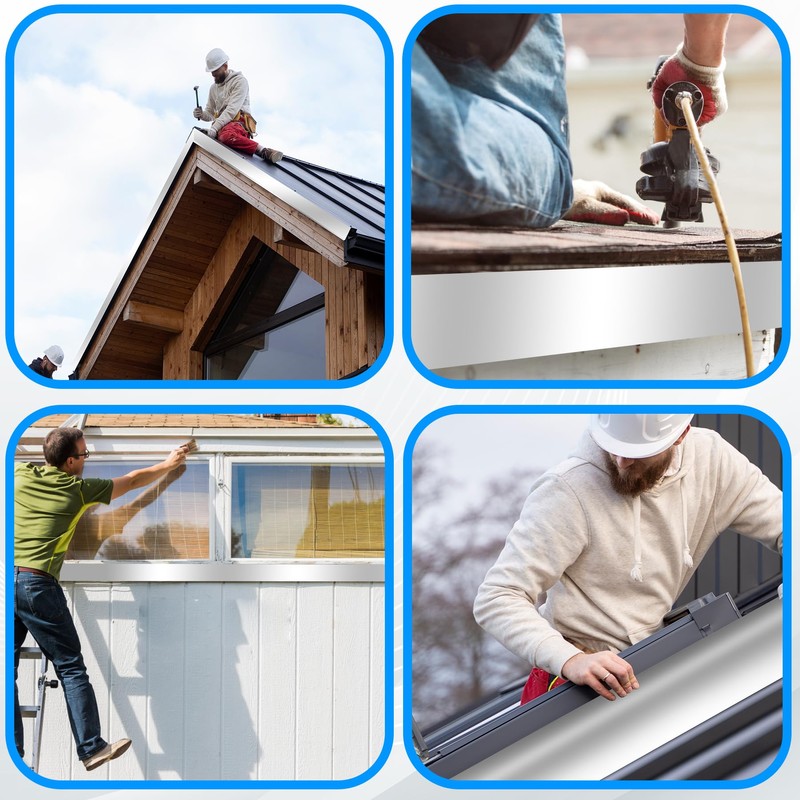 Tottist Aluminum Roof Flashing Roll - Sealing Windows, Doors, Siding