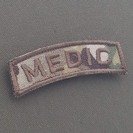 mult1cam Medic Shoulder Tab EMS Combat Paramedic Army Morale Tactical Hook Patch