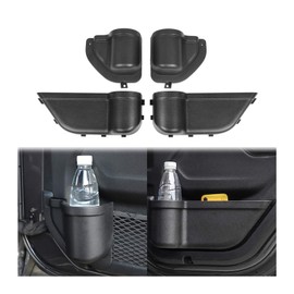 DaJiKan Front Rear Side Door Storage Box Tray Fits For 2018 2019 2020 Jeep Wrangler JL JLU Sports Rubicon Gladiator JT Interior Accessories DaJiKan (Color Name : Front Door Box)