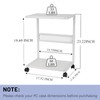 Bfttlity PC Stand Computer Tower Stand 2-Tier Metal CPU Holder