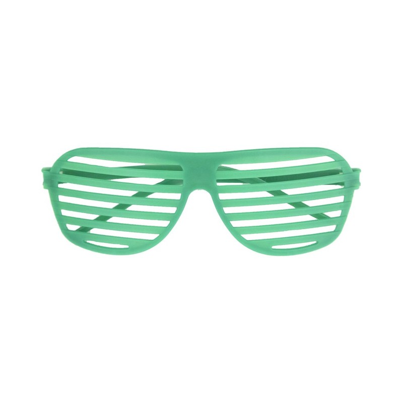 Unique Ultra-Colorful Neon Shutter Shade Novelty Glasses - 6"x 6.5"x