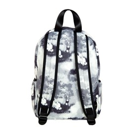 Lola California Star Medium Traditional Classic Backpack with Zipped Front Pocket and 2 Side Pockets, Vibe - Black