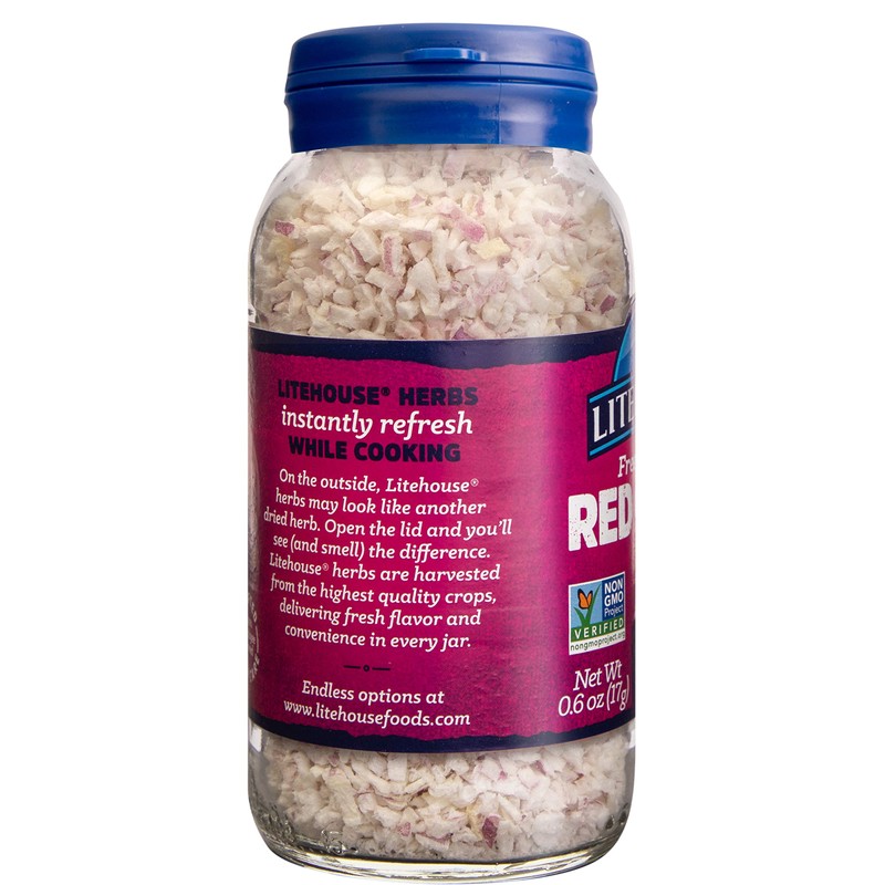 Litehouse Freeze Dried Red Onion, 0.60 Ounce, 6-Pack