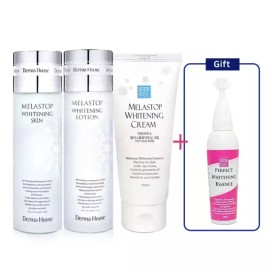 화이트닝 대용량3종(미백스킨+미백로션+대용량크림)+화이트닝 에센스 Whitening Large Size 3 Set (Whitening Toner + Whitening Lotion + Large Size Cream) + Whitening Essence