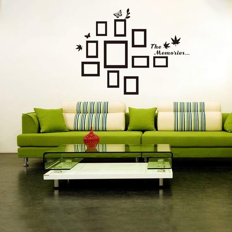 Pack of 10 Family Photo Frame Wall Stickers