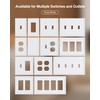 TREEWELL 2-Pack Single Blank Wall Plates, Durable Solid Zinc Alloy