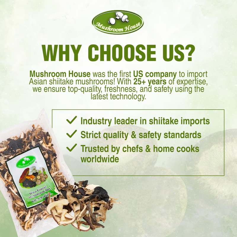 Mushroom House Dried Wild Forest Blend, 16 oz - Gourmet