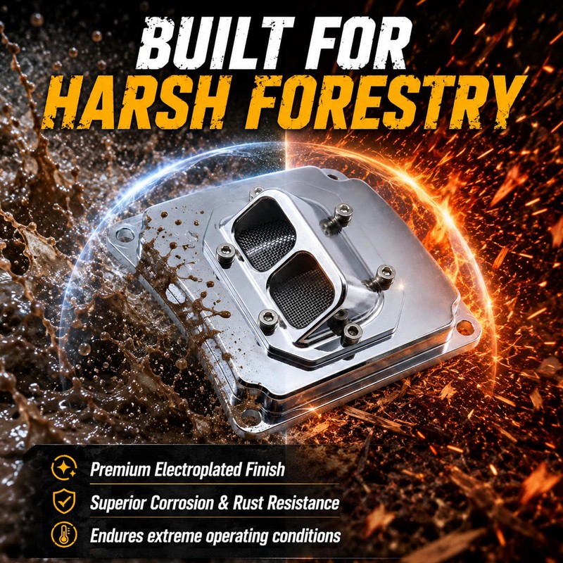 MS500i Chainsaw Performance Muffler – CNC Machined 6061-T6 Billet Aluminum