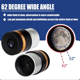 Svbony 4 mm Wide Angled Ocular 62 ° Aspherical Lens Eyepiece for Telescope
