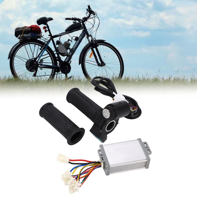 48V 1000W Motor Brushed Controller Twist Throttle with Lock Key