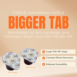 Pre-Filled Communion Cups with Larger Tab and Wafer Set - Box of 100 - Made with Concord Grape Juice & Wafer - Made in the USA