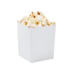 100 Pack Mini Popcorn Boxes for Party, Bulk White Popcorn