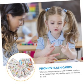 Kisangel 2sets Phonics Games for Boys and Girls Flash Cards Alphabet Cards Learning Toys Boys and Girls Educational Tool