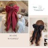 6Pcs Big Bow Hair Clips, BetterJonny Silky Satin Big Bow
