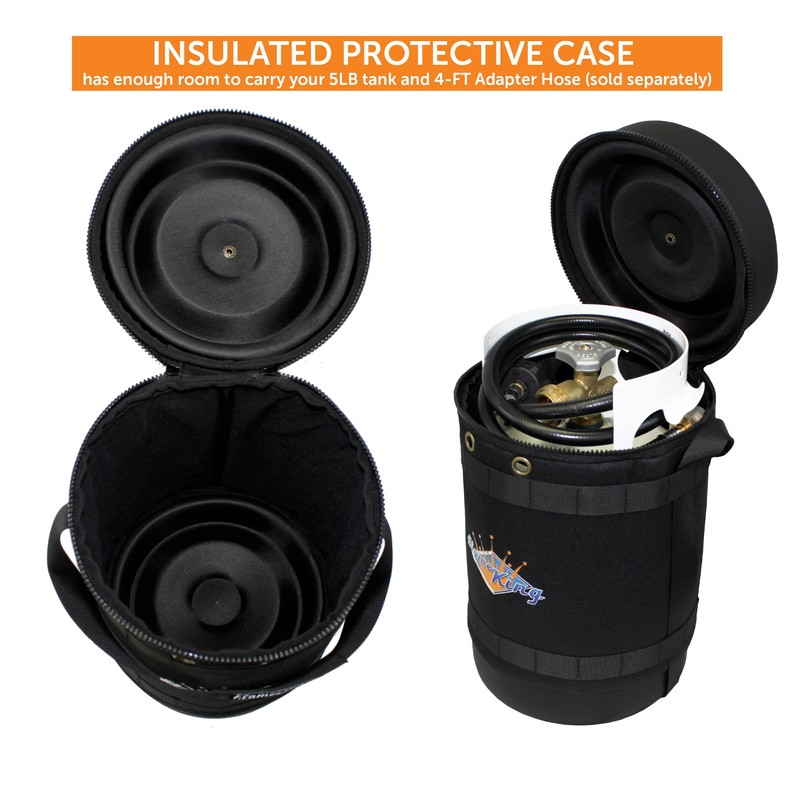 Flame King FK-GH-5LB Gas Hauler for 5LB Propane Tank-Insulated Protective