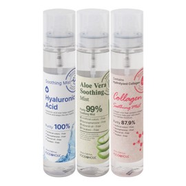 (3ea) Foodaholic Soothing Mist 3 types: Collagen, Aloe Vera, Hyaluronic Acid, 118ml / (3개)푸드어홀릭 수딩미스트 3종 콜라겐.알로에베라.히알루론산 택 118ml