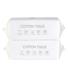 FUSHANG 50/100 Unids Desechable Toalla Facial, Fibra de Algodón Limpiador Facial Desmaquillador Algodón (200PCS/2PACK)
