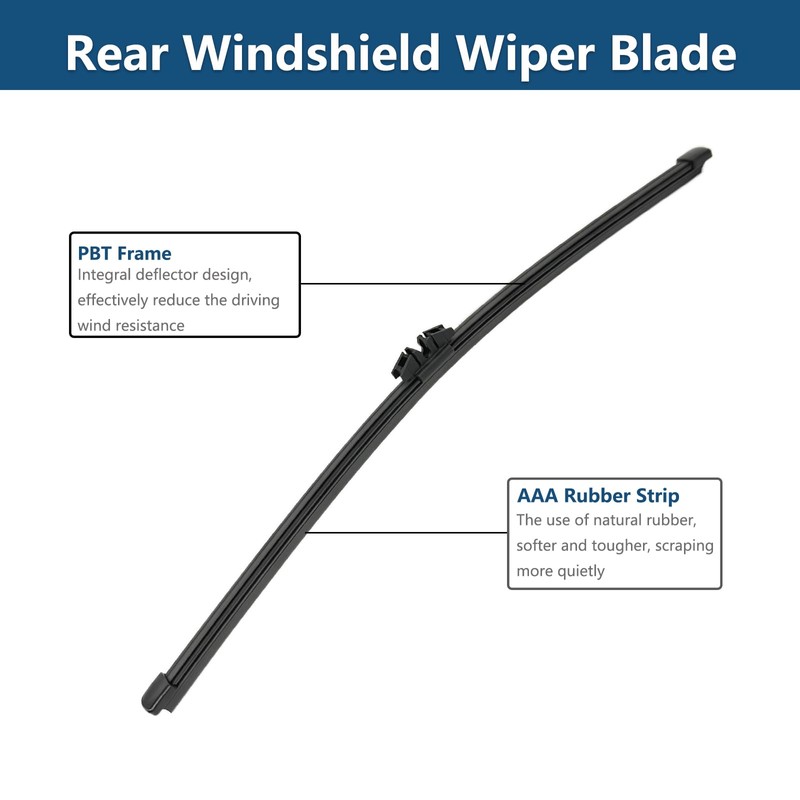 Rear Windshield Wipers Blade Arm Set for Volvo XC90 2016-2018