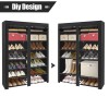 ERONE Shoe Rack Storage Organize 28 Pairs Portable Double Row
