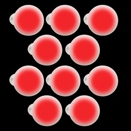 Cyalume ChemLight Military Grade LightShape Circle Marker, Red, 4 Hour Duration (Pack of 10) (9-42720PF)