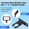 Landscape Lighting Gutter Brackets, for WAC Landscape Lighting Mount -
