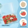 Cheriswelry 42Pcs Fruits Charm Gold Plated Alloy Enamel Charms Cute