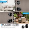 Plustool 4 Pack Front Door Lock Set,Matte Black Exterior Door