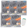 Fitty フィッティ スタイルフィットプラス マスク 立体 ふつう 7枚入 5袋セット +Chabelくじ (ダークグレー)
