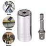 BE-TOOL Socket Wrench Universal Socket Set Drill Adapter Self Adjusting