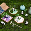 WEBEEDY 3 Sets Panda Mini Zen Garden Sandbox Miniature Zen