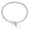 PUROAYET Chain Dog Collar, Heavy Duty Stainless Steel Metal Link