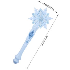 Toys Light Up Snowflake Wand for Girls, Glowing Snowflake Wand LED Light Up Princess Wand for Kids Party Favors Pretend Play Christmas Birthday (Blue)