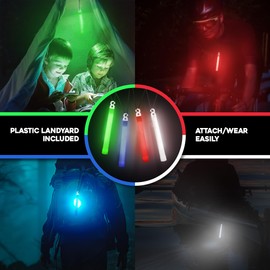 Windy City Novelties (10 Pack) 12 Hour Duration Military Chemical Light Sticks Multi Color Green | Red | White | Blue