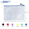 12Pcs Plastic Wallets B4 Zip Lock Folders, Waterproof Document Wallet