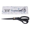 Sewing Scissors 10in Black High Manganese Steel Iron Ergonomic Curved