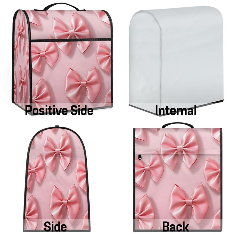 YPPAHHHH Pink Bow Pattern Kitchen Aid Stand Mixer Cover, Waterproof,