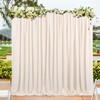 Champagne Backdrop Curtains Birthday Decorations - 4 Pcs 5ft x