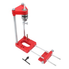 Guía de Taladro, Guía de Taladro de Línea Automática, Localizador de Punzón Recto Ajustable para Herrajes para Muebles de Carpintería, Rojo