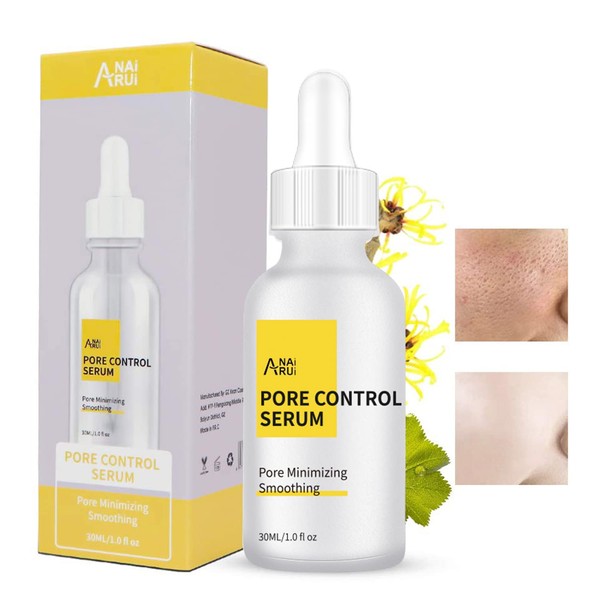 Pore Minimizer Serum, Pore Minimizer & Reducer, Pore control,Minimizing, Shrinking, Tightening Pores, 100% Vegan Pore Exfoliating Solution, 1 fl.oz