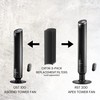 LASKO Ascend Tower Fan with Remote, 36" Floor Fans for