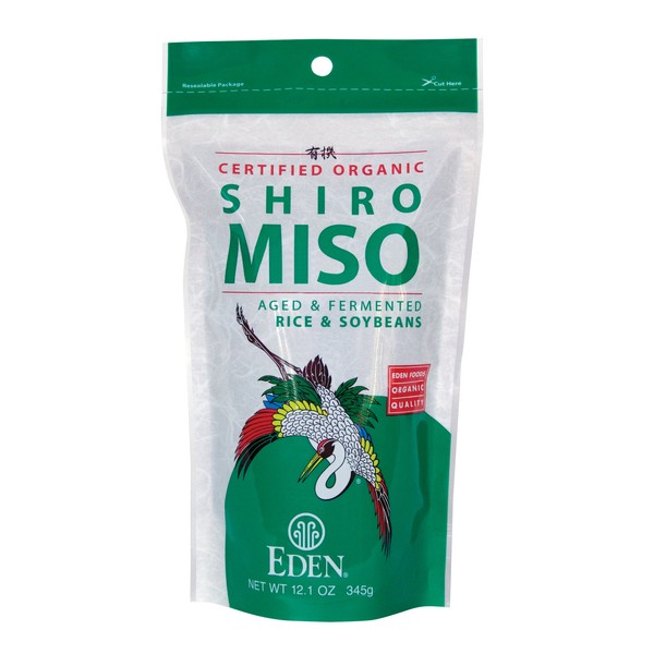 Eden Shiro Miso, Organic Rice & Soybean, 12.1-Ounce Packages (Pack of 3)
